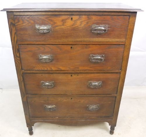 Edwardian Oak Chest of Drawers