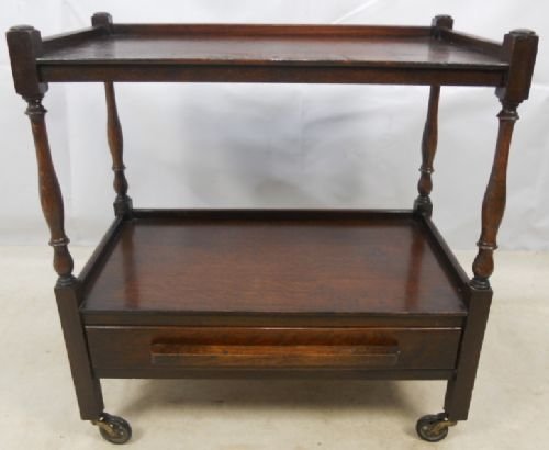 Oak Dinner Wagon Trolley