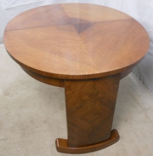 Deco Oval Walnut Extending Dining Table