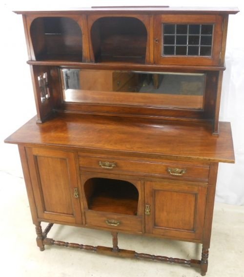Art Nouveau Mahogany Sideboard Dresser