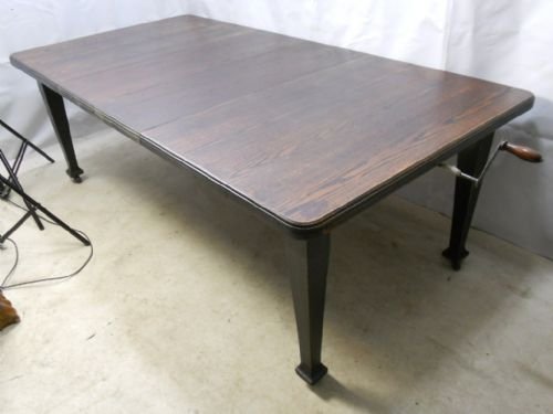 Edwardian Oak Extending Dining Table to Seat Ten