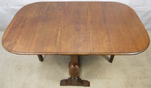 Solid Oak Dropleaf Dining Table to Seat Six