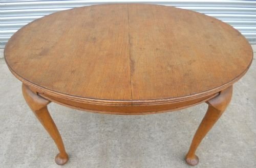 Oval Oak Extending Dining Table
