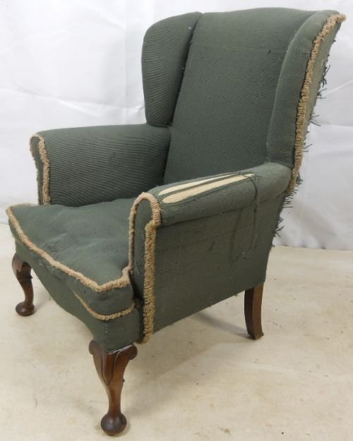 Georgian Style Wing Armchair for Re-upholstery