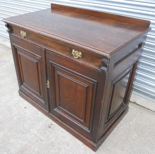 Oak Panelled Cupboard Base