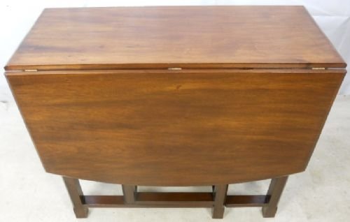 Georgian Style Mahogany Dropleaf Dining Table to Seat Six
