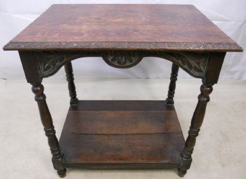 Victorian Carved Oak Centre Table