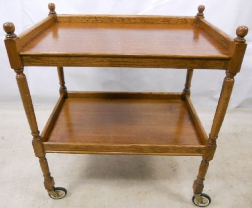 Quality Oak Tea Trolley