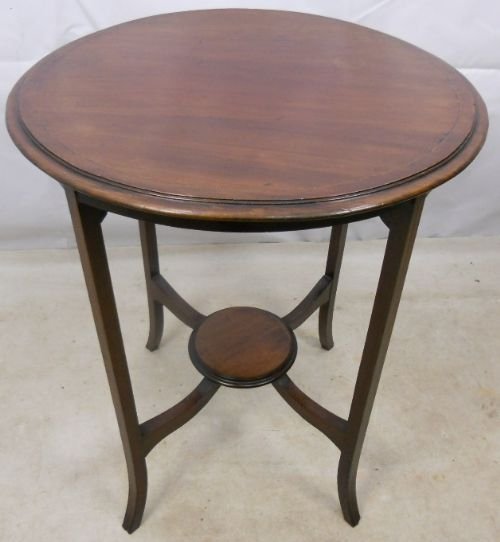 Edwardian Inlaid Mahogany Round Centre Table