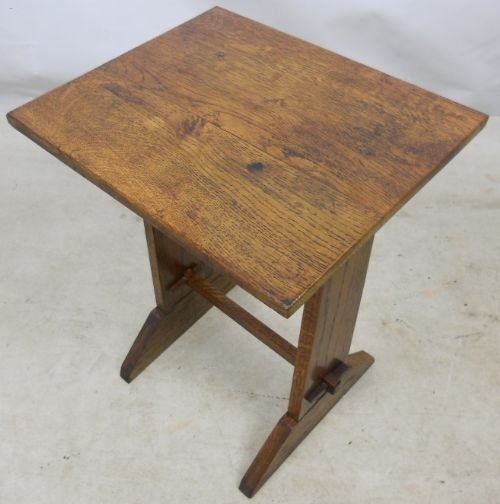 Arts & Craft Small Oak Occasional Table