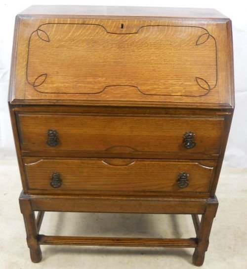 Oak Writing Bureau Desk