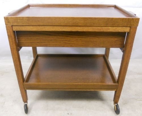 Oak Tea Trolley