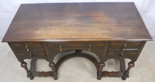 Oak Kneehole Writing Desk