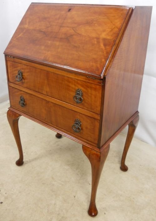 Queen Anne Style Walnut Writing Bureau
