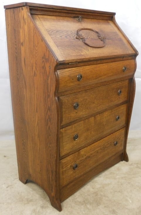 Oak Writing Bureau Desk