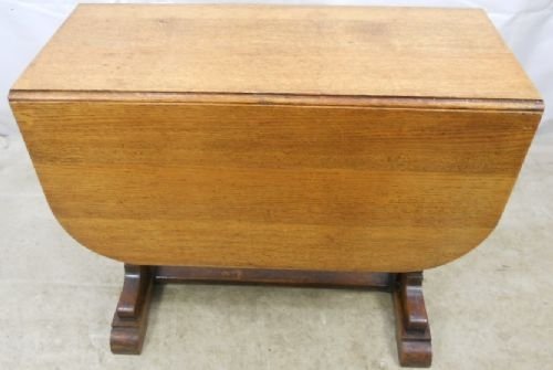 Solid Oak Dropleaf Dining Table to Seat Six