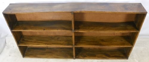 Long Oak Open Standing Bookcase