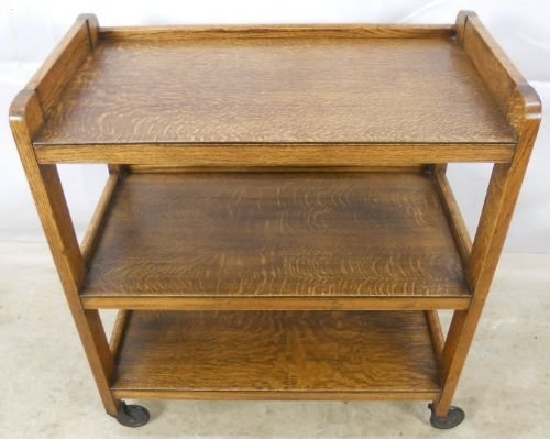 Oak Three Tier Tea Trolley