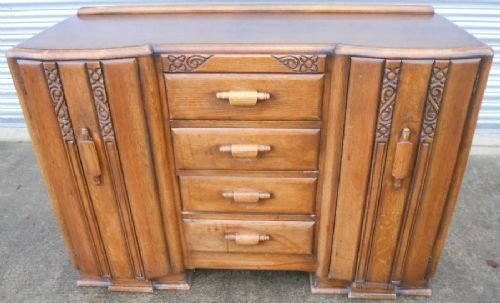Oak Carved Sideboard Base
