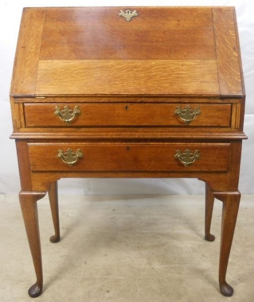 Georgian Style Light Oak Writing Bureau