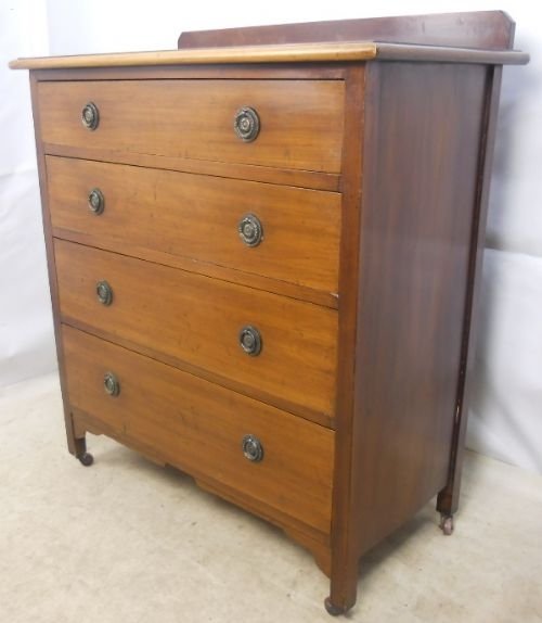 Tall Edwardian Mahogany Chest of Drawers
