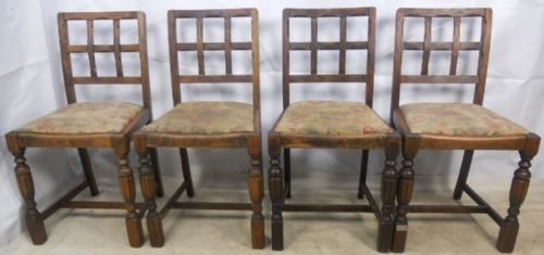 Set of Four Oak Dining Chairs