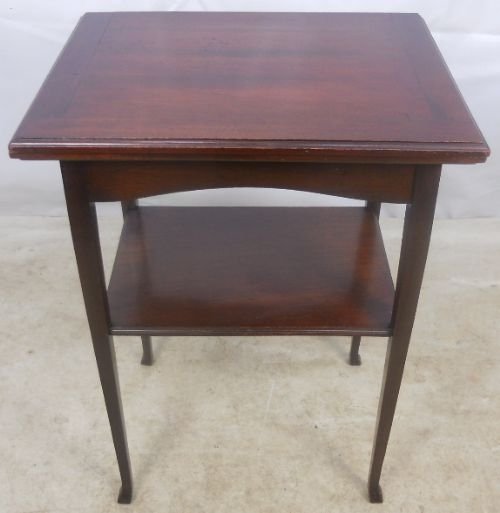 Edwardian Mahogany Small Foldover Card Table