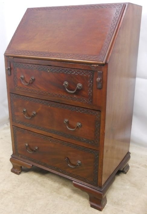 Small Georgian Style Mahogany Writing Bureau