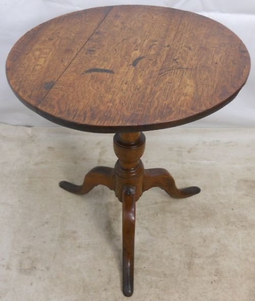 Victorian Oak Tripod Table Stand
