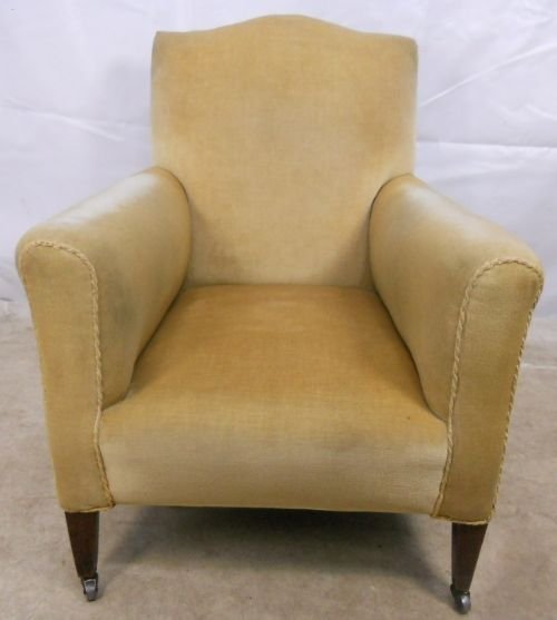 Edwardian Upholstered Fireside Armchair