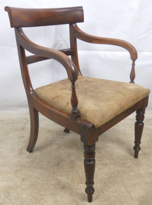 Georgian Mahogany Carver Armchair