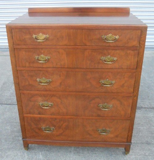 Edwardian Mahogany Chest of Five Drawers