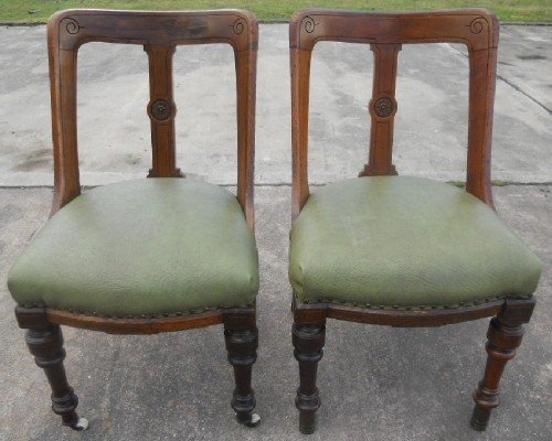 Pair of Victorian Slipperback Dining Chairs