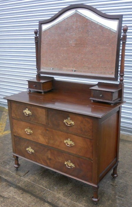 fig 1. Edwardian Mahogany Dressing Chest