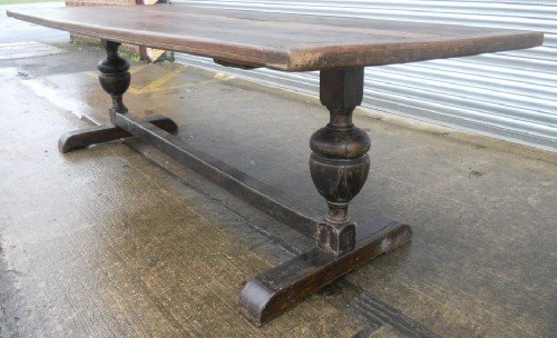 Large Oak Refectory Dining Table to Seat Ten