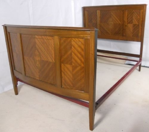 Edwardian Inlaid Mahogany Double Bed