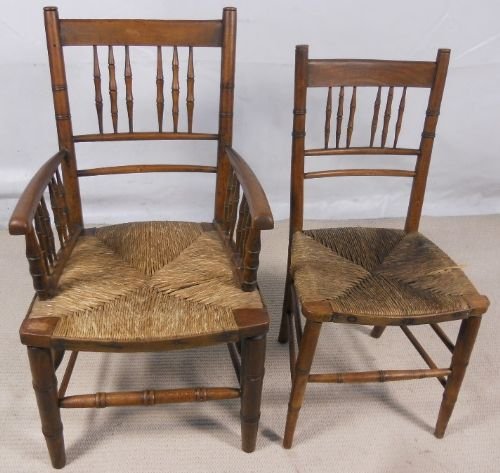 Morris & Co Rush Seat Armchair