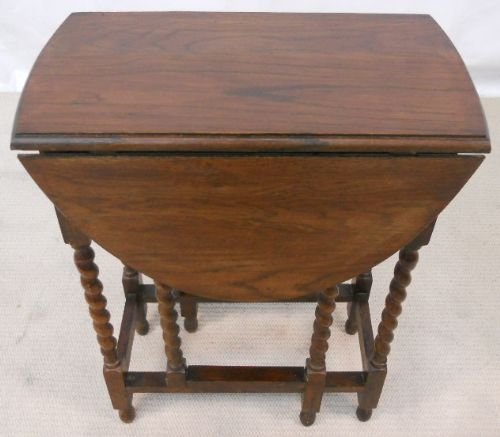 Small Oval Oak Gateleg Table