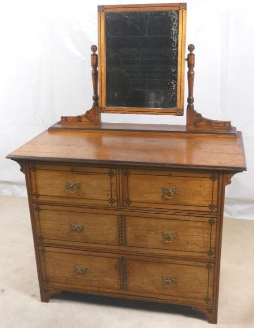 Arts & Craft Period Ash Dressing Chest