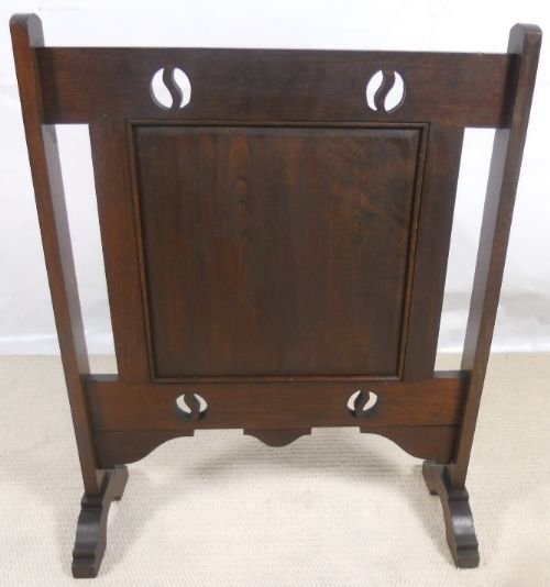Arts & Craft Period Oak Firescreen