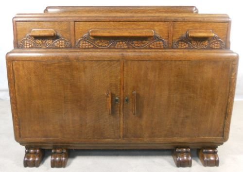 Heavy Oak Sideboard Cupboard