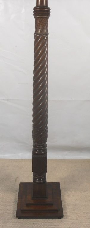 Georgian Period Mahogany Standard Lamp