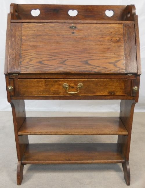 Arts & Craft Period Oak Writing Bureau