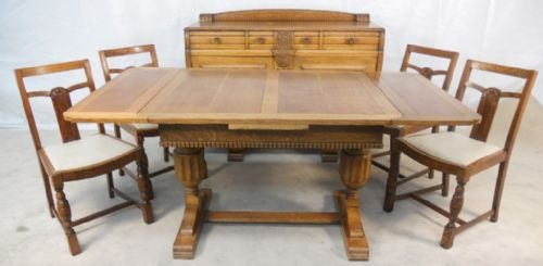 fig 1. Attractive Light Oak Dining Room Group