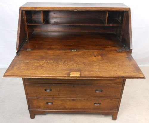 fig 1. Georgian Style Large Oak Writing Bureau