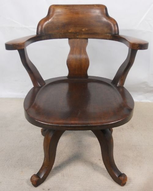 Victorian Mahogany Office Swivel Armchair