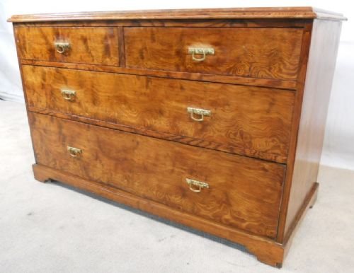 Victorian Pitch Pine Varnished Chest of Drawers