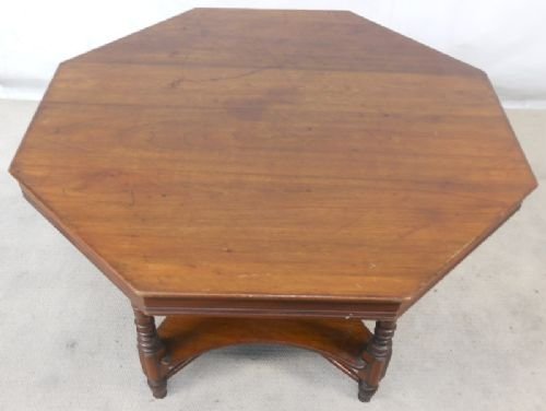 Edwardian Large Mahogany Octagonal Centre Coffee Table
