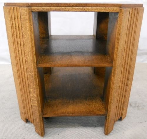 Arts & Craft Period Oak Centre Bookcase Coffee Table