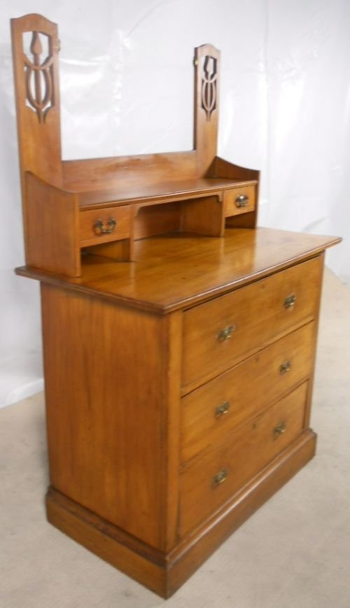 fig 1. Edwardian Satin Walnut Dressing Chest